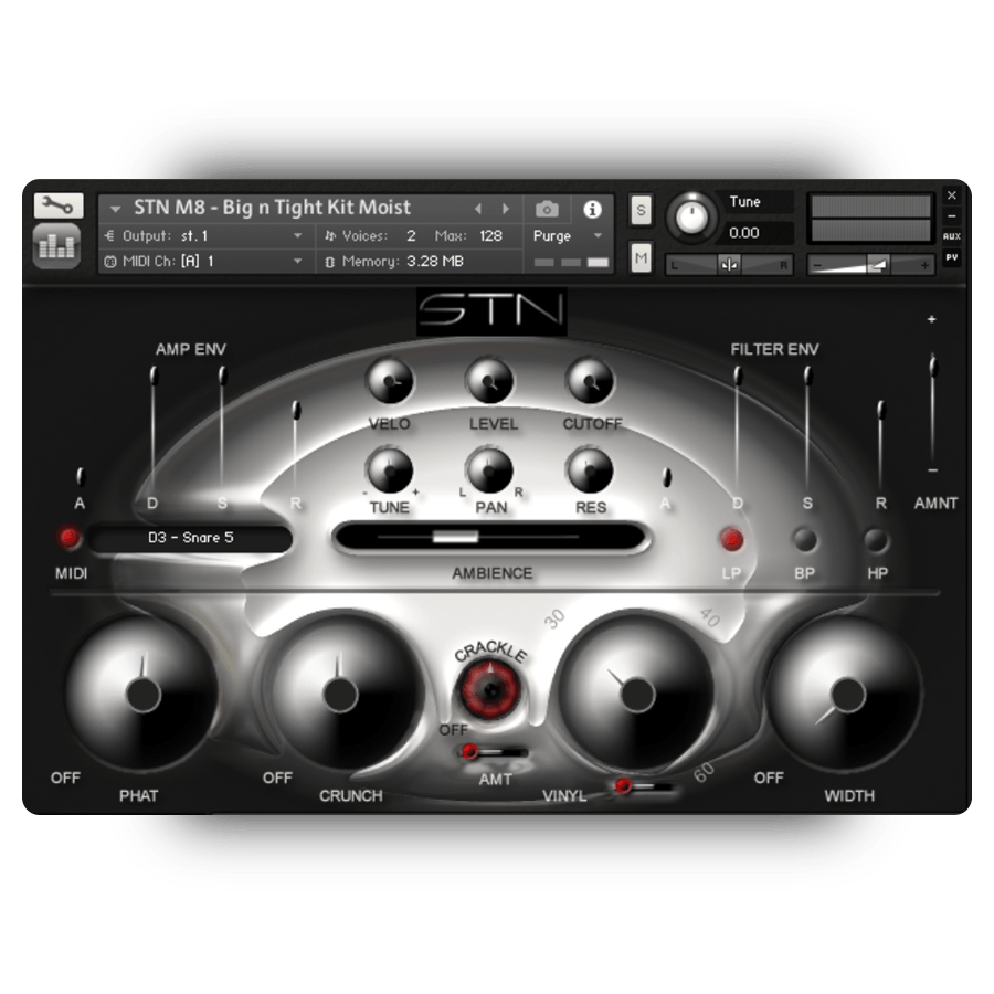 Samplecraze - DruMM Series 2 Kontakt Instruments Software GUI Artwork