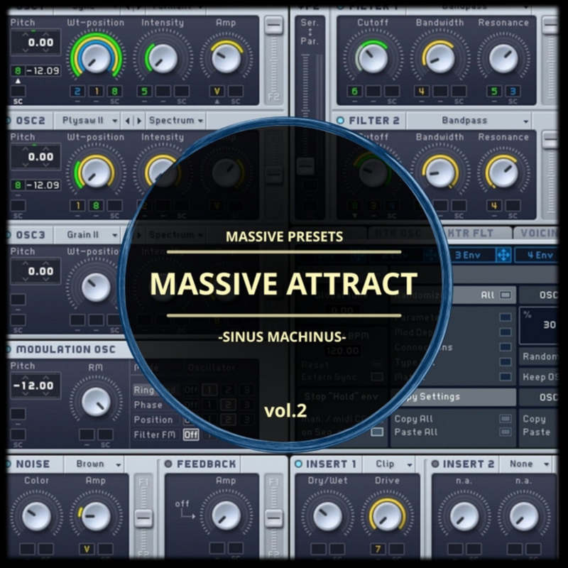 Sinus Machinus - Massive Attract Vol.2 Presets Software GUI Artwork