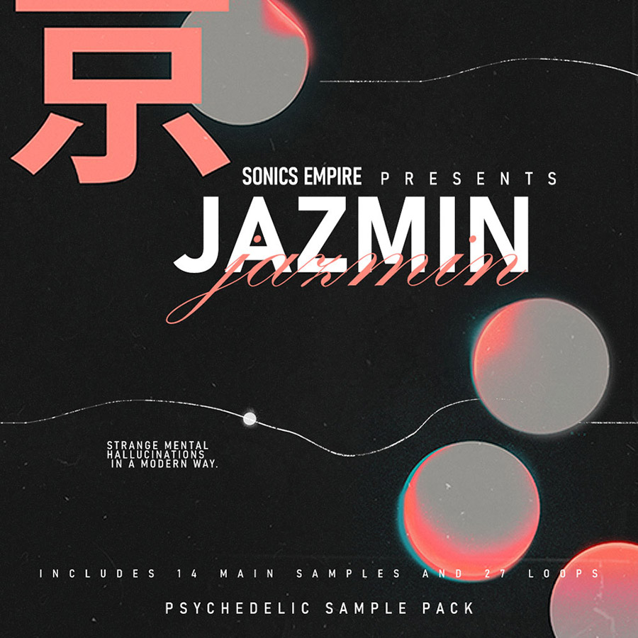 Sonics Empire - Jazmin Sample Packs Software GUI Artwork
