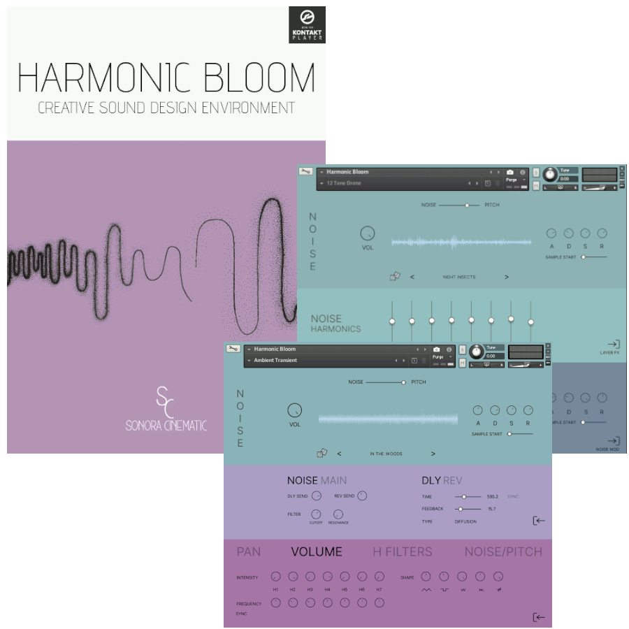 Sonora Cinematic - Harmonic Bloom Kontakt Instruments Software GUI Artwork