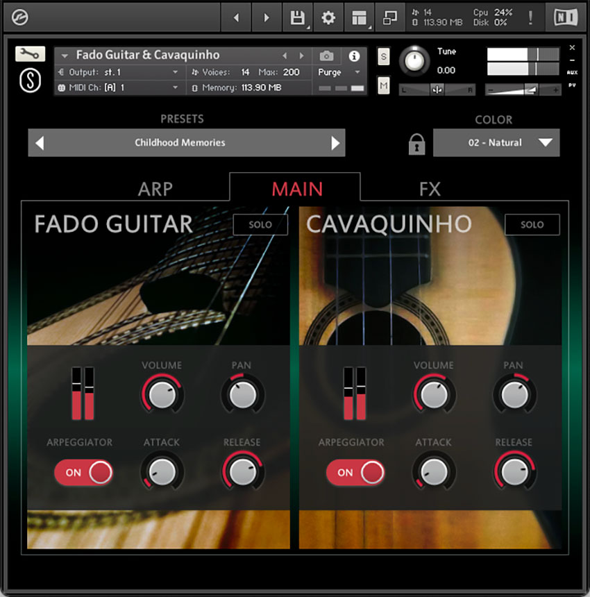 Sonuscore - Origins Vol.8: Fado & Cavaquinho Kontakt Instruments Software GUI Artwork