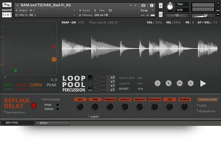 Sound Dust - Loop Pool - Percussion Screenshot 3