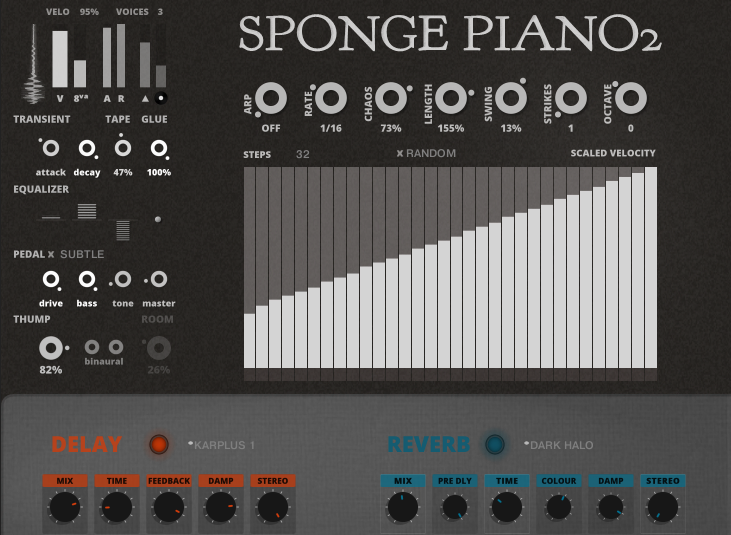 Sound Dust - Sponge Piano2 Kontakt Instruments Software GUI Artwork