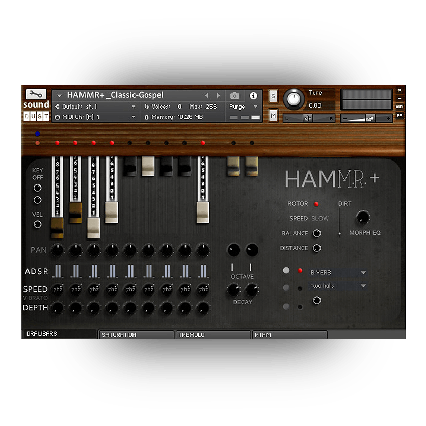 Sound Dust - Hammr+ Kontakt Instruments Software GUI Artwork