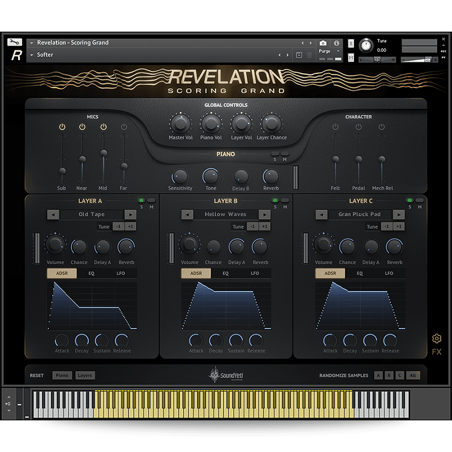 Sound Yeti - Revelation Scoring Grand Kontakt Instruments Software GUI Artwork