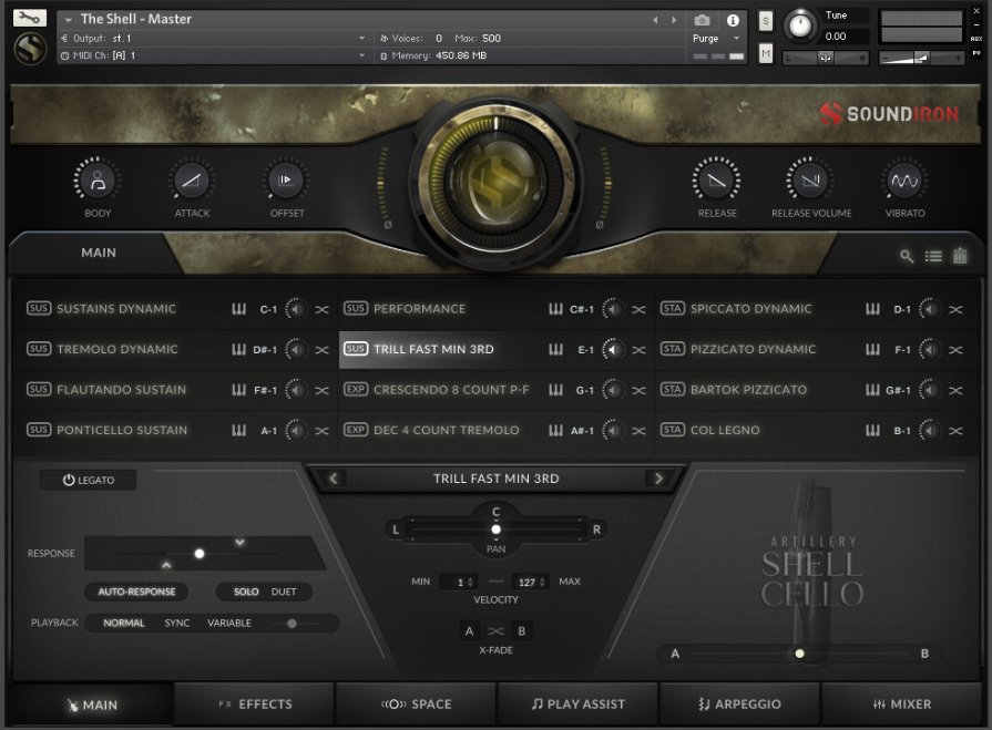 Soundiron - Artillery Shell Cello Screenshot 2