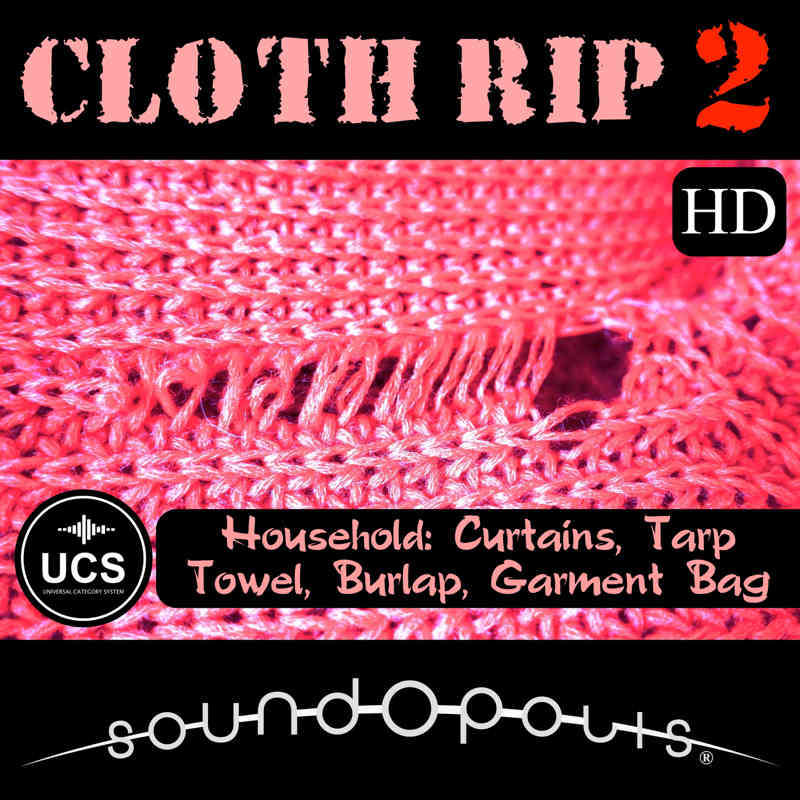 Soundopolis - Cloth Rip 2 Sample Packs Software GUI Artwork