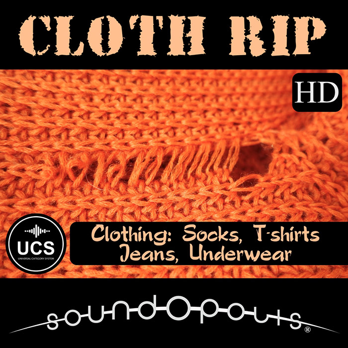 Soundopolis - Cloth Rip 1: Clothing Sample Packs Software GUI Artwork