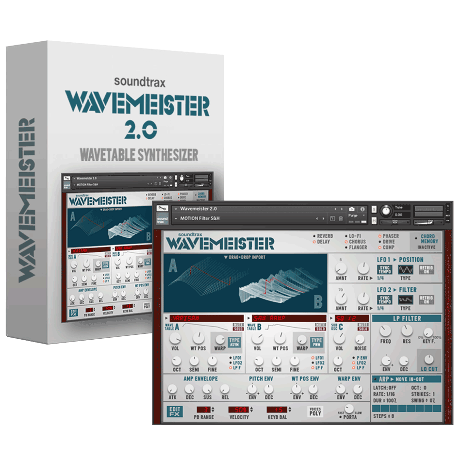 Soundtrax - Wavemeister 2 Kontakt Instruments Software GUI Artwork