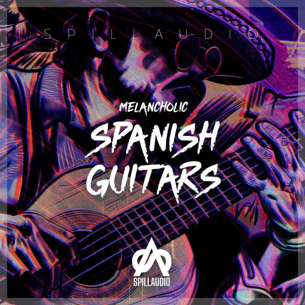SpillAudio - Melancholic Spanish Guitars Sample Packs Software GUI Artwork