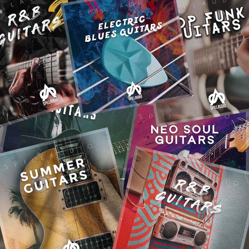 SpillAudio - Guitar Bundle 2: Smooth Guitars Sample Packs Software GUI Artwork
