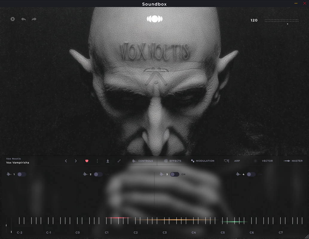 Subsonic Artz - Vox Noctis - Soundbox Presets Software GUI Artwork