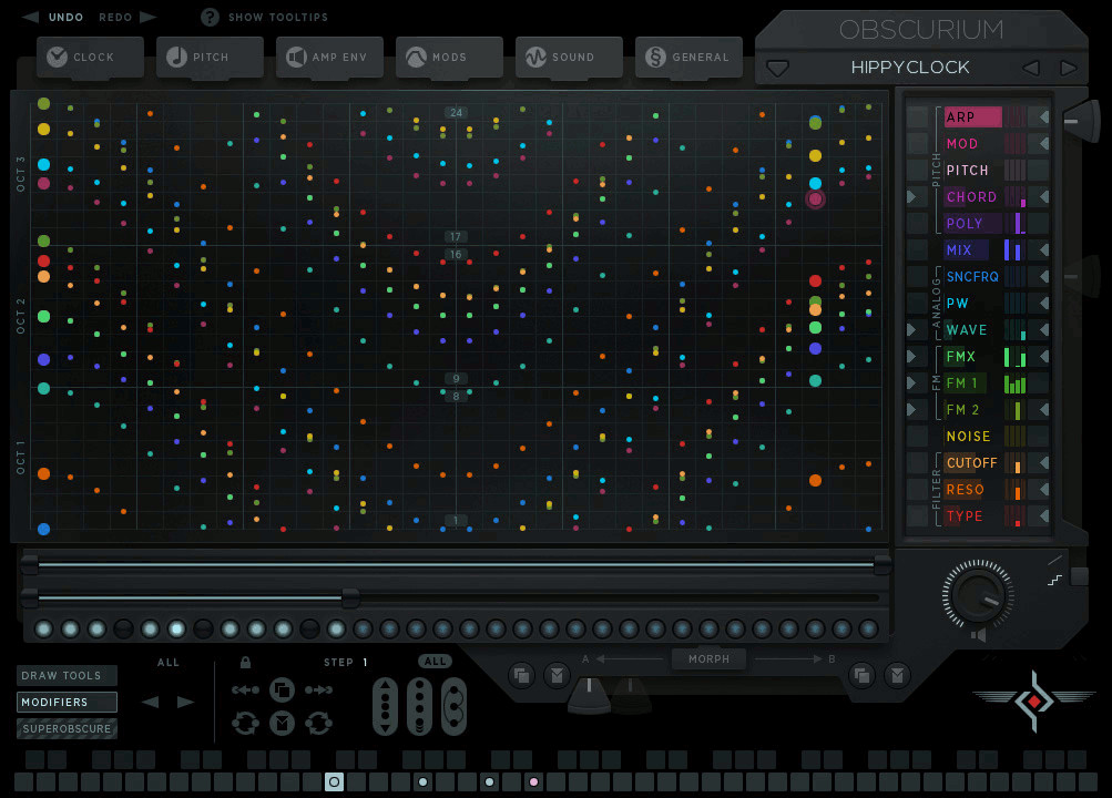 Sugar Bytes - Obscurium Plugins & FX Software GUI Artwork