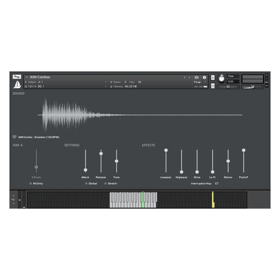 The Last Haven - AIM Kontakt Instruments Software GUI Artwork