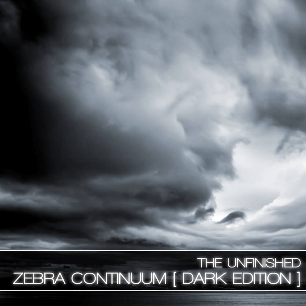 The Unfinished  - Zebra Continuum: Dark Edition Presets Software GUI Artwork