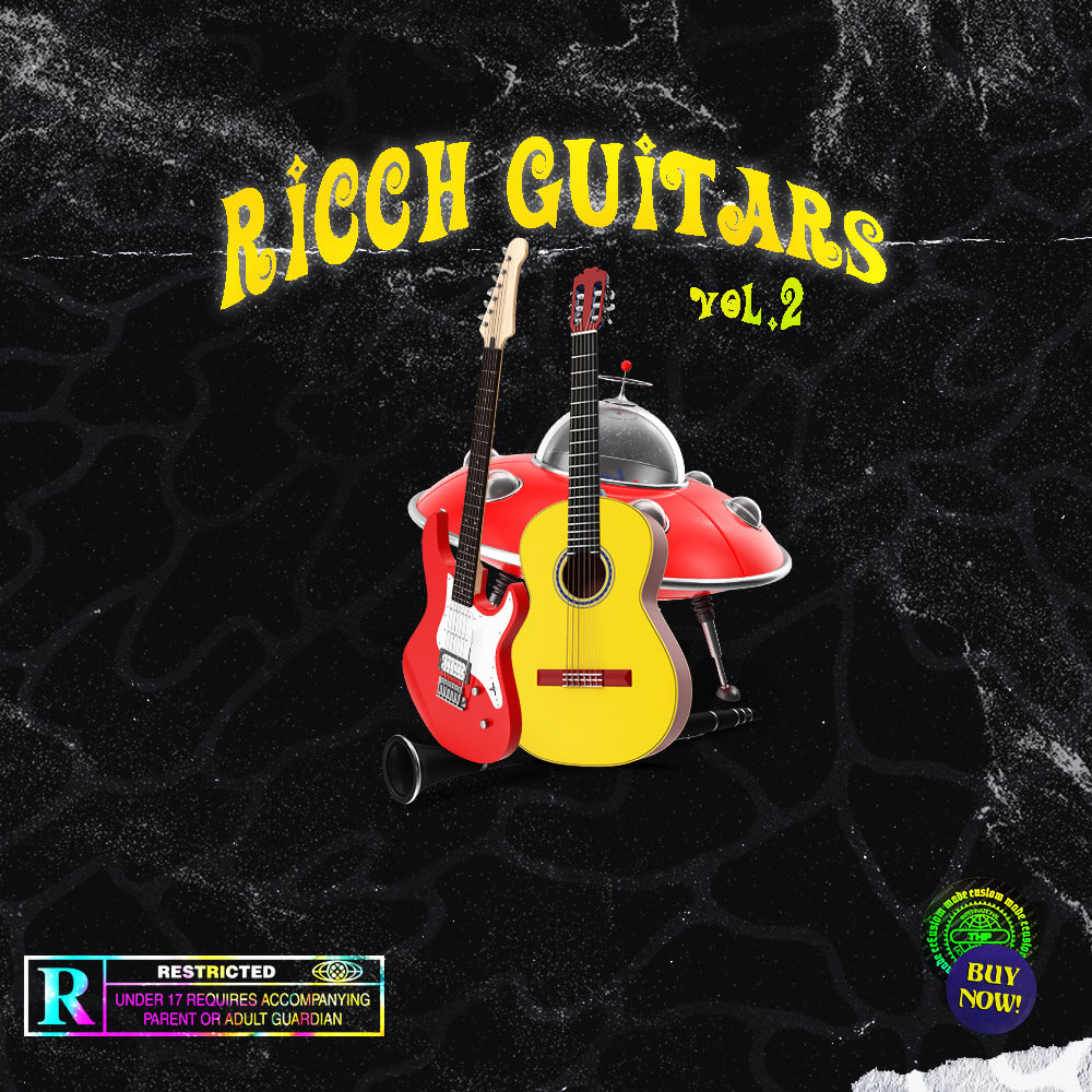 The Highest Producers - Ricch Guitars Vol. 2 Sample Packs Software GUI Artwork