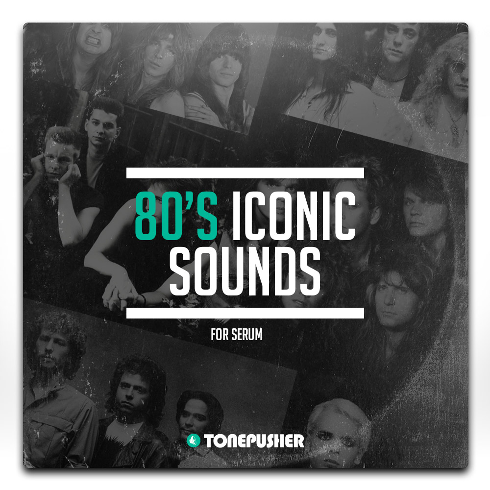 Tonepusher - 80s Iconic Sounds Presets Software GUI Artwork
