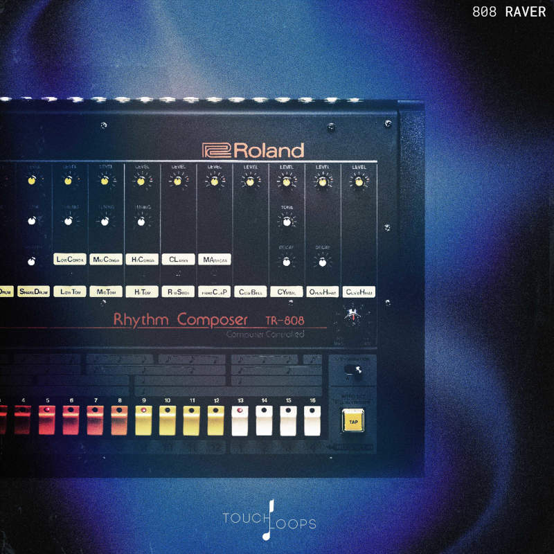Touch Loops - 808 Raver Sample Packs Software GUI Artwork
