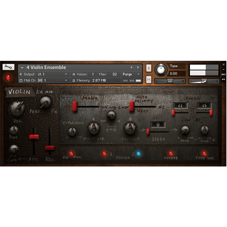 Tronsonic - Solino String Proto Ensemble MK1 Kontakt Instruments Software GUI Artwork