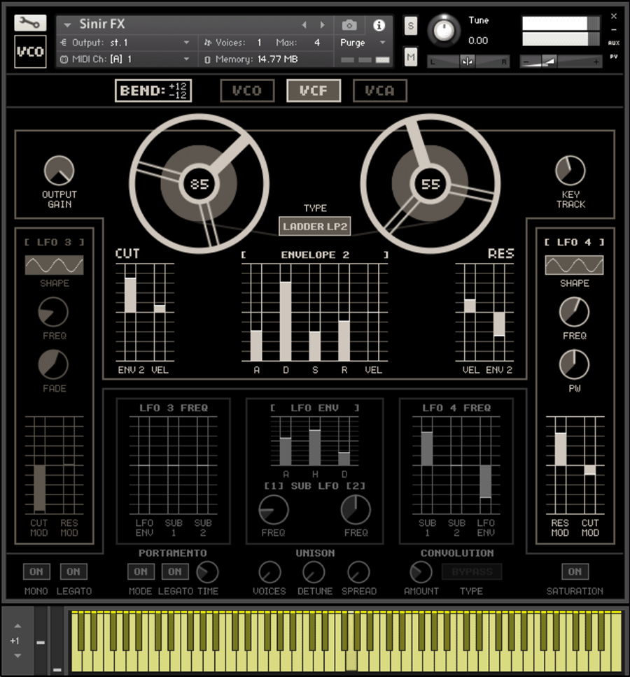 Tronsonic - VCO Kontakt Instruments Software GUI Artwork