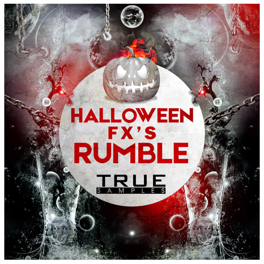 True Samples - Halloween FX's Rumble Sample Packs Software GUI Artwork