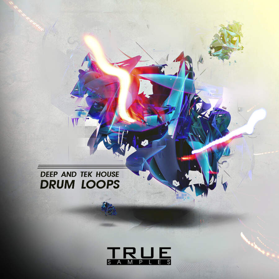 True Samples - Deep & Tek House Drum Loops  Sample Packs Software GUI Artwork