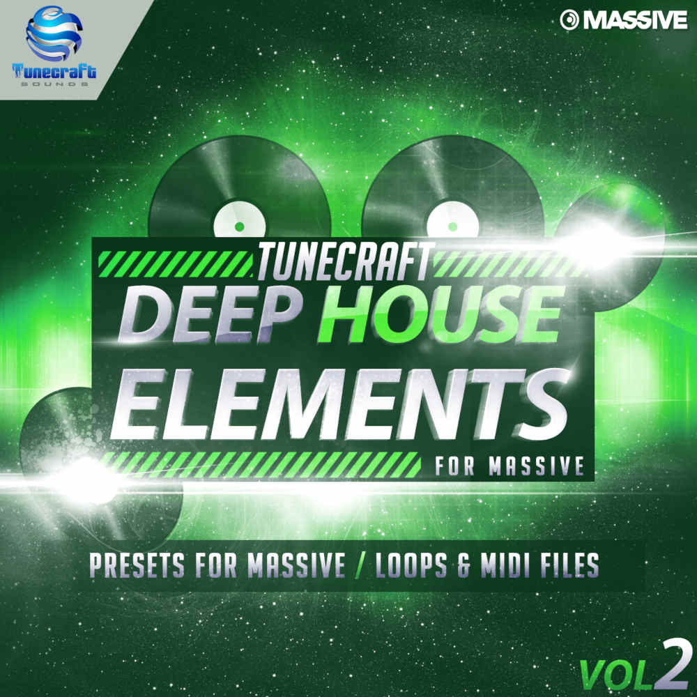 Tunecraft Sounds - Deep House Elements for Massive Vol.2 Presets Software GUI Artwork