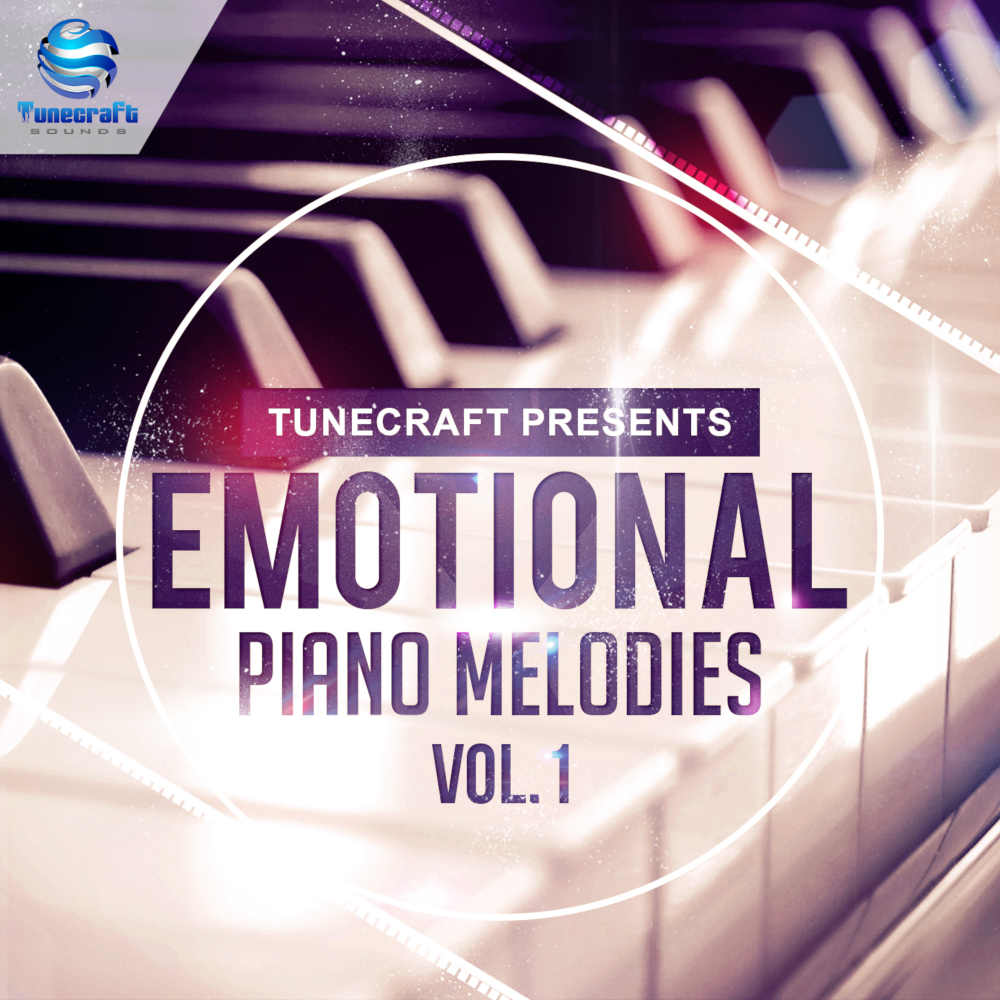 Tunecraft Sounds - Emotional Piano Melodies Vol 1 Sample Packs Software GUI Artwork