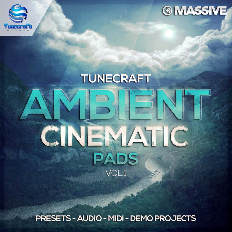 Tunecraft Sounds - Ambient Cinematic Pads Vol 1 Sample Packs Software GUI Artwork