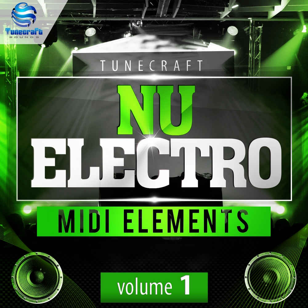 Tunecraft Sounds - Nu Electro MIDI Elements Vol 1 Presets Software GUI Artwork