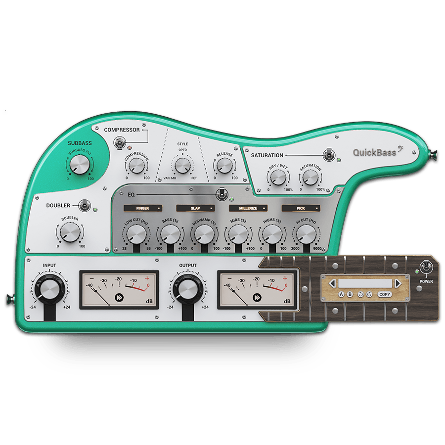 United Plugins - Quick Bass Plugins & FX Software GUI Artwork