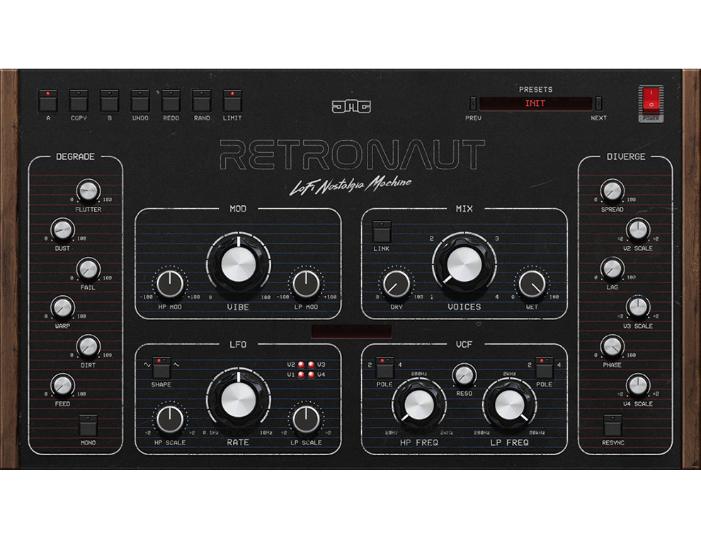 United Plugins - Retronaut Plugins & FX Software GUI Artwork