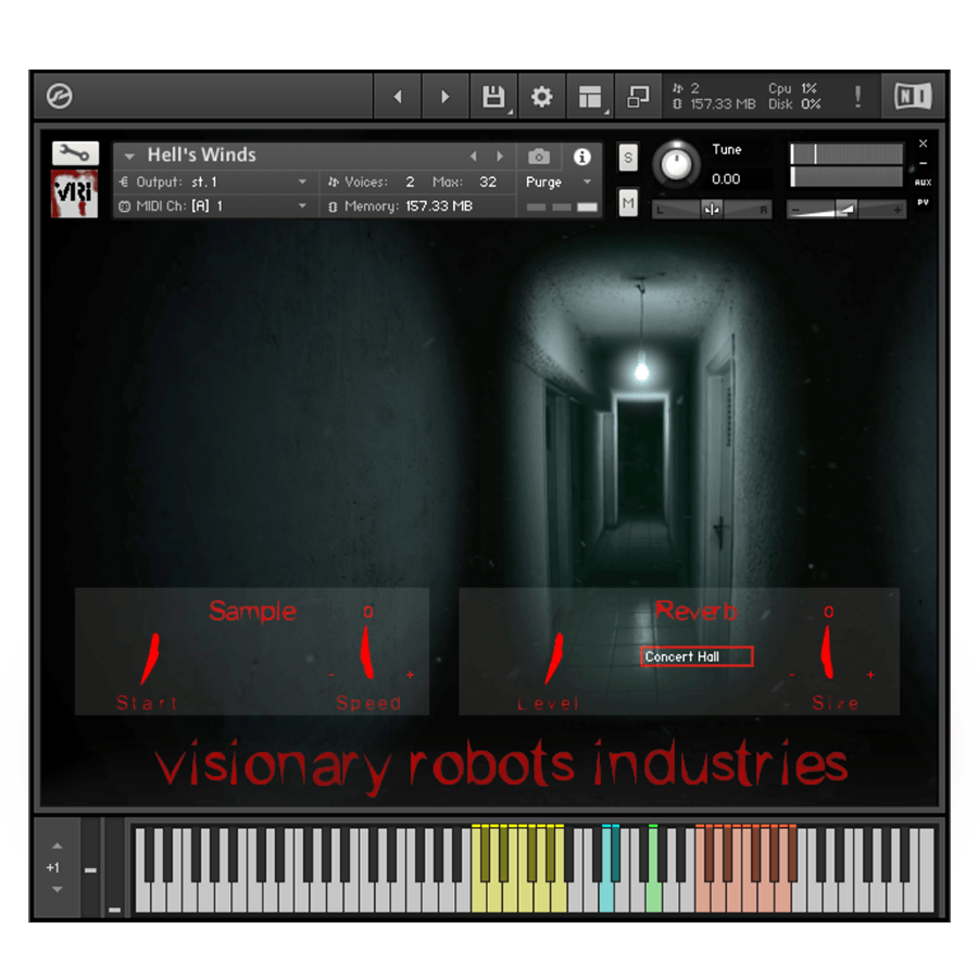 Visionary Robots Industries - Cinematic Horror Storeroom Vol 1 Kontakt Instruments Software GUI Artwork