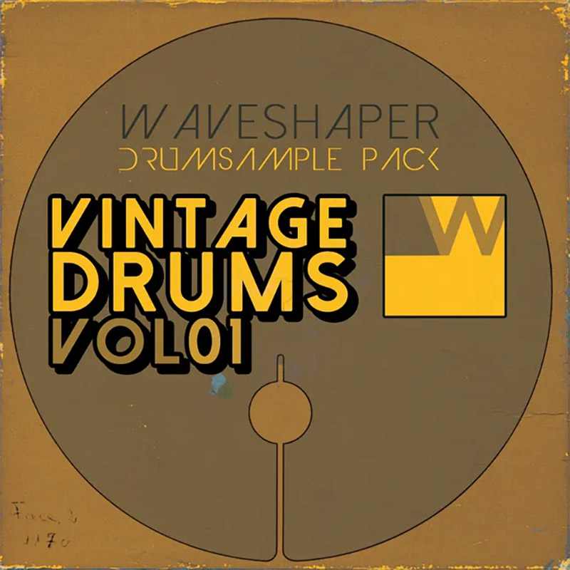 WaveShaper - Vintage Drums Vol 01 Sample Packs Software GUI Artwork