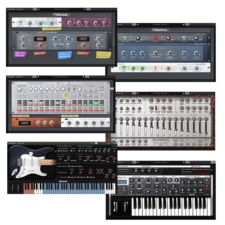 Xhun Audio - XA Complete Bundle Plugins & FX Software GUI Artwork