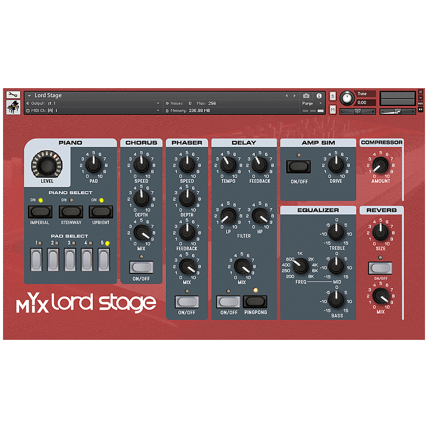 YMIX Studios - Lord Stage Kontakt Instruments Software GUI Artwork