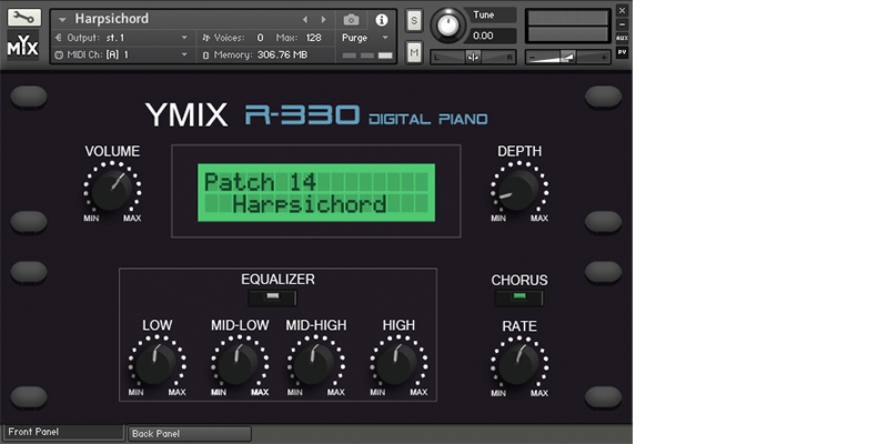 YMIX Studios - R-330 Harpsichord Screenshot 3