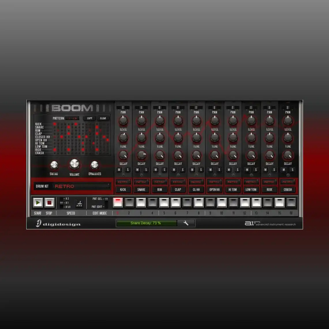 Air Music Technology - Boom Plugins & FX Software GUI Artwork