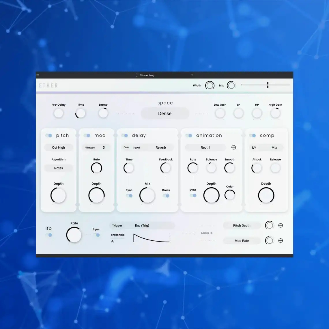 Air Music Technology - Ether Plugins & FX Software GUI Artwork