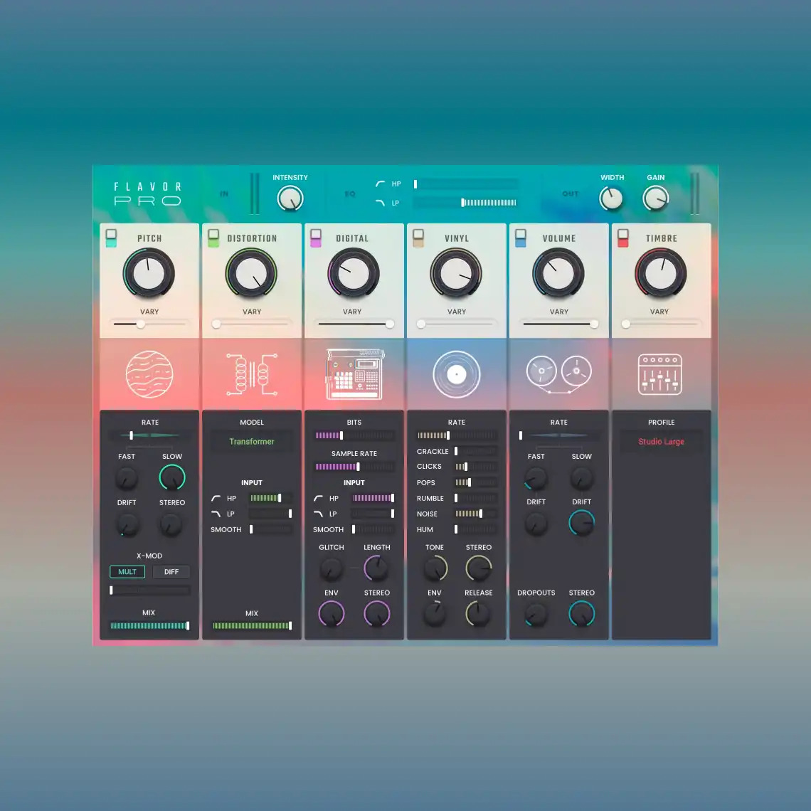 Air Music Technology - Flavor Pro Plugins & FX Software GUI Artwork