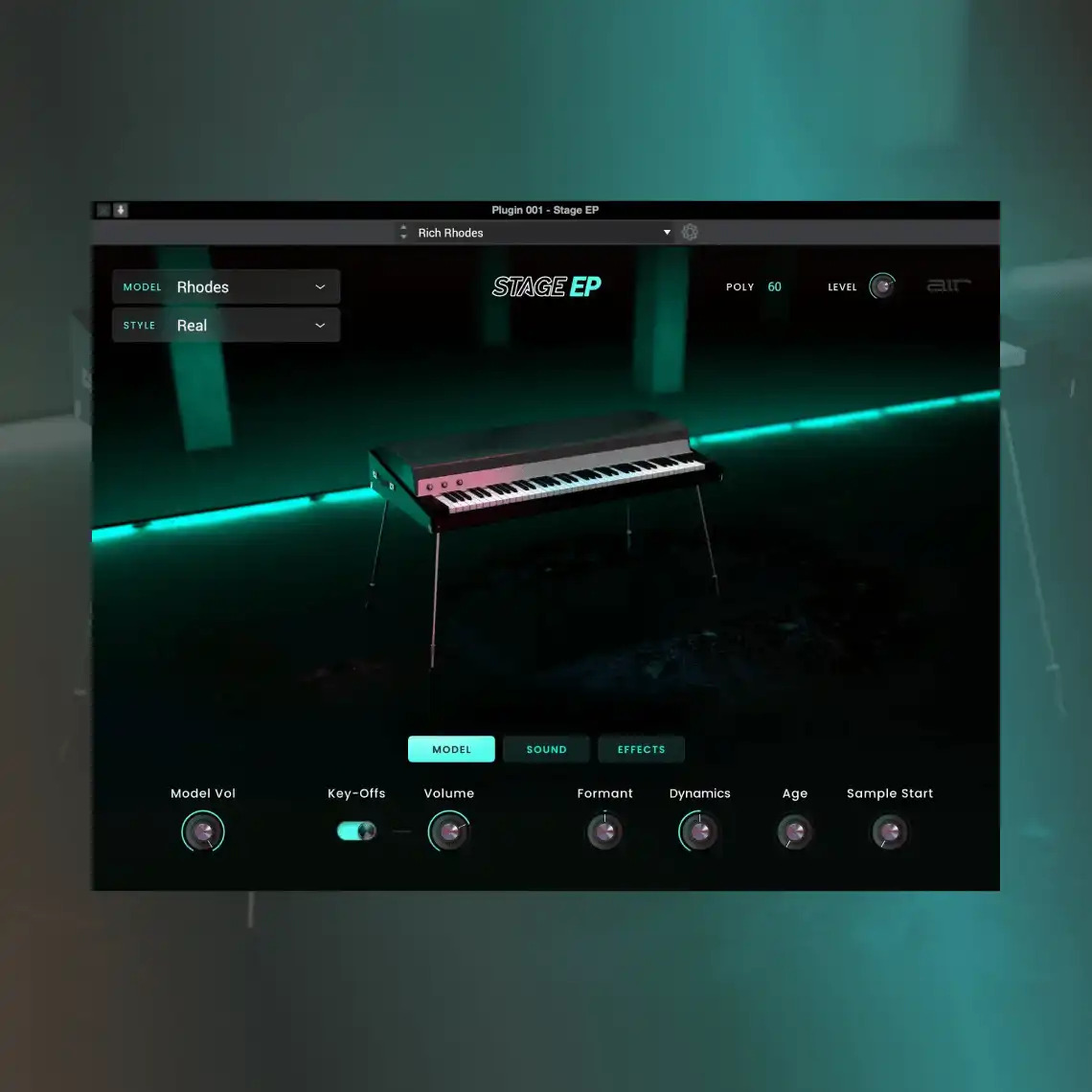 Air Music Technology - Stage EP Plugins & FX Software GUI Artwork