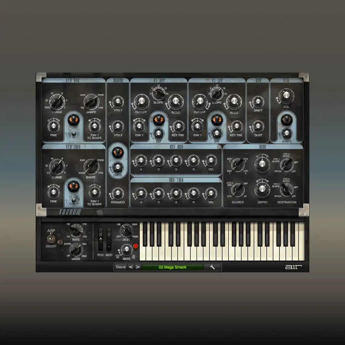 Air Music Technology - Vacuume Plugins & FX Software GUI Artwork