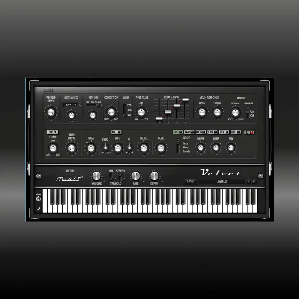 Air Music Technology - Velvet Plugins & FX Software GUI Artwork