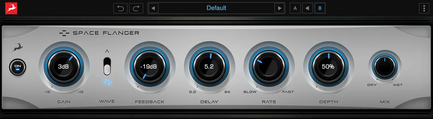 Antelope Audio - Space Flanger Plugins & FX Software GUI Artwork
