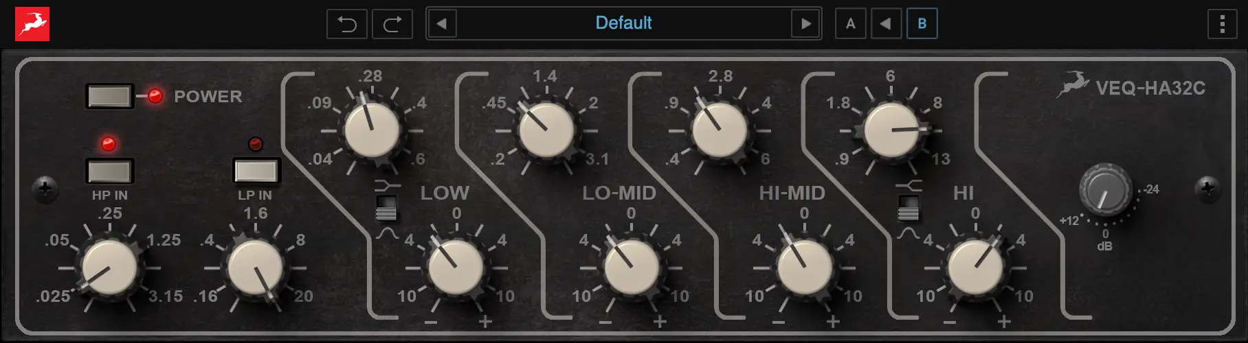 Antelope Audio - VEQ-HA32C Plugins & FX Software GUI Artwork