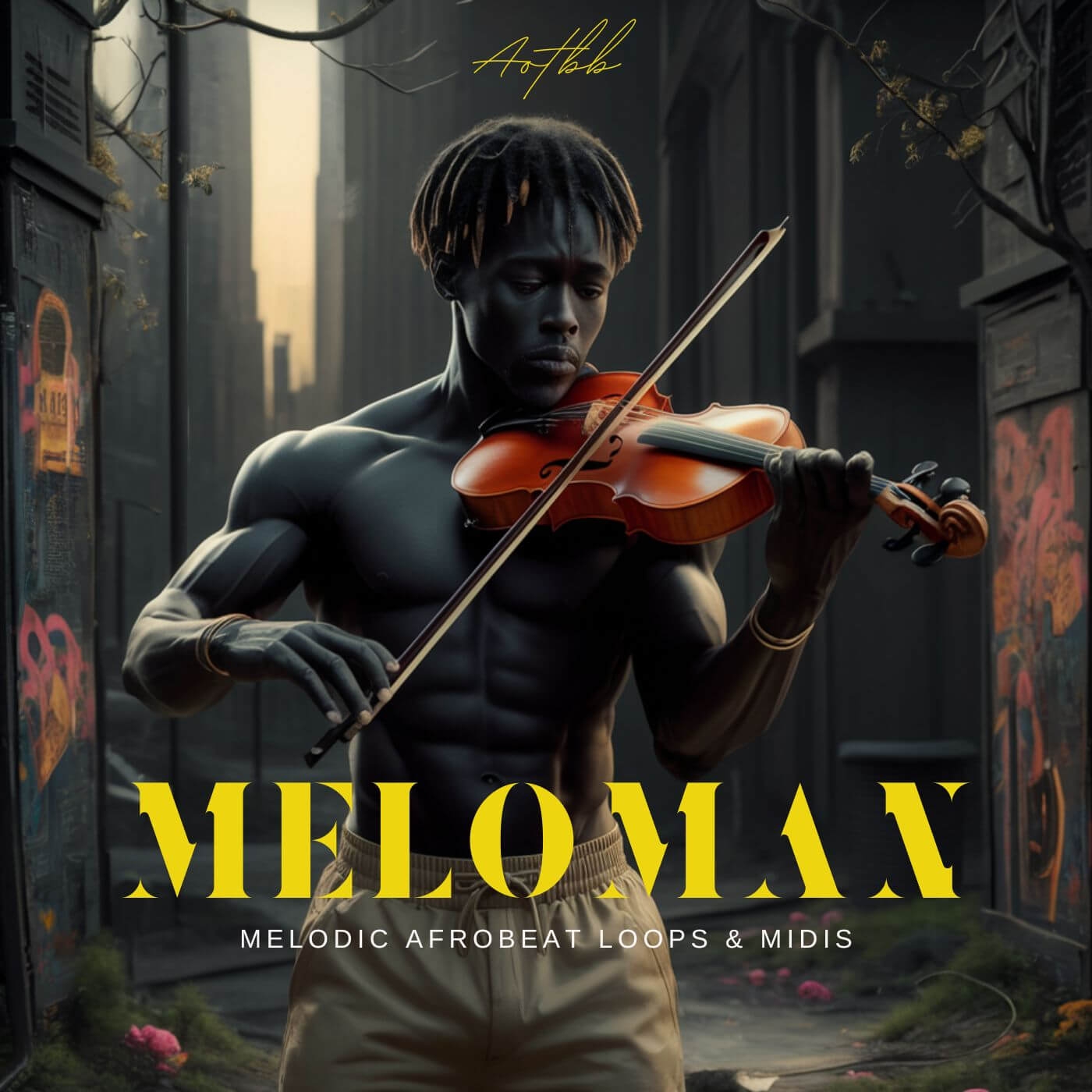 AOTBB - Meloman - Melodic Afrobeats Sample Packs Software GUI Artwork