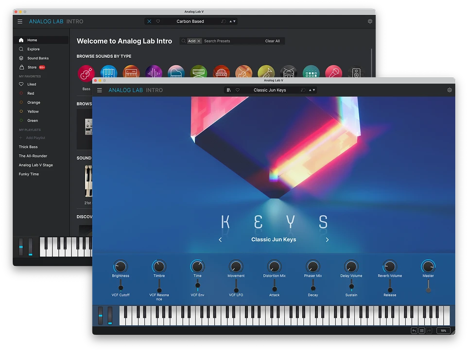 Arturia - Analogue Lab Pro Plugins & FX Software GUI Artwork