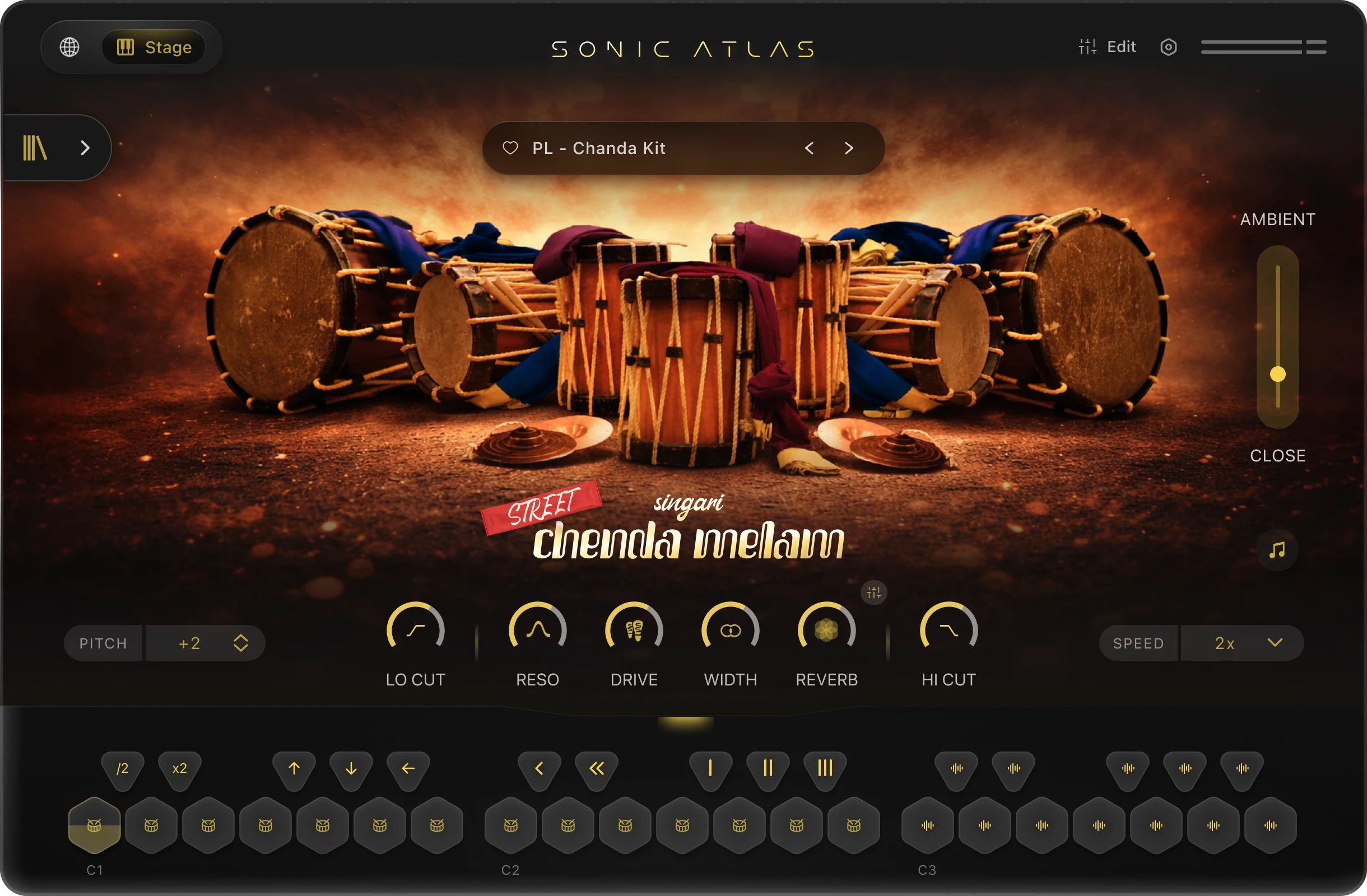 Pitch Innovations - Singari Chenda Melam Kit Plugins & FX Software GUI Artwork