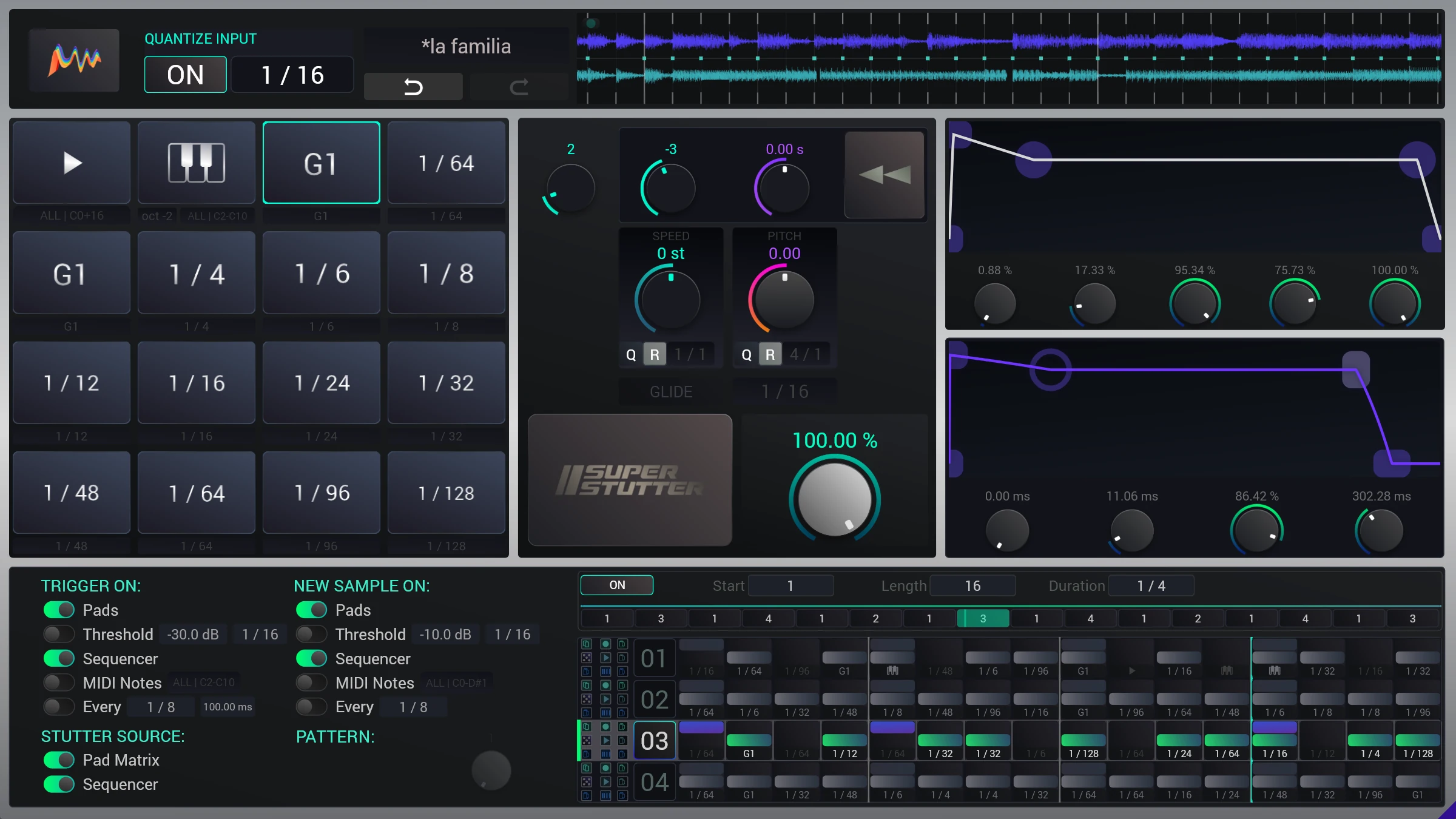 Audija - Super Stutter Plugins & FX Software GUI Artwork