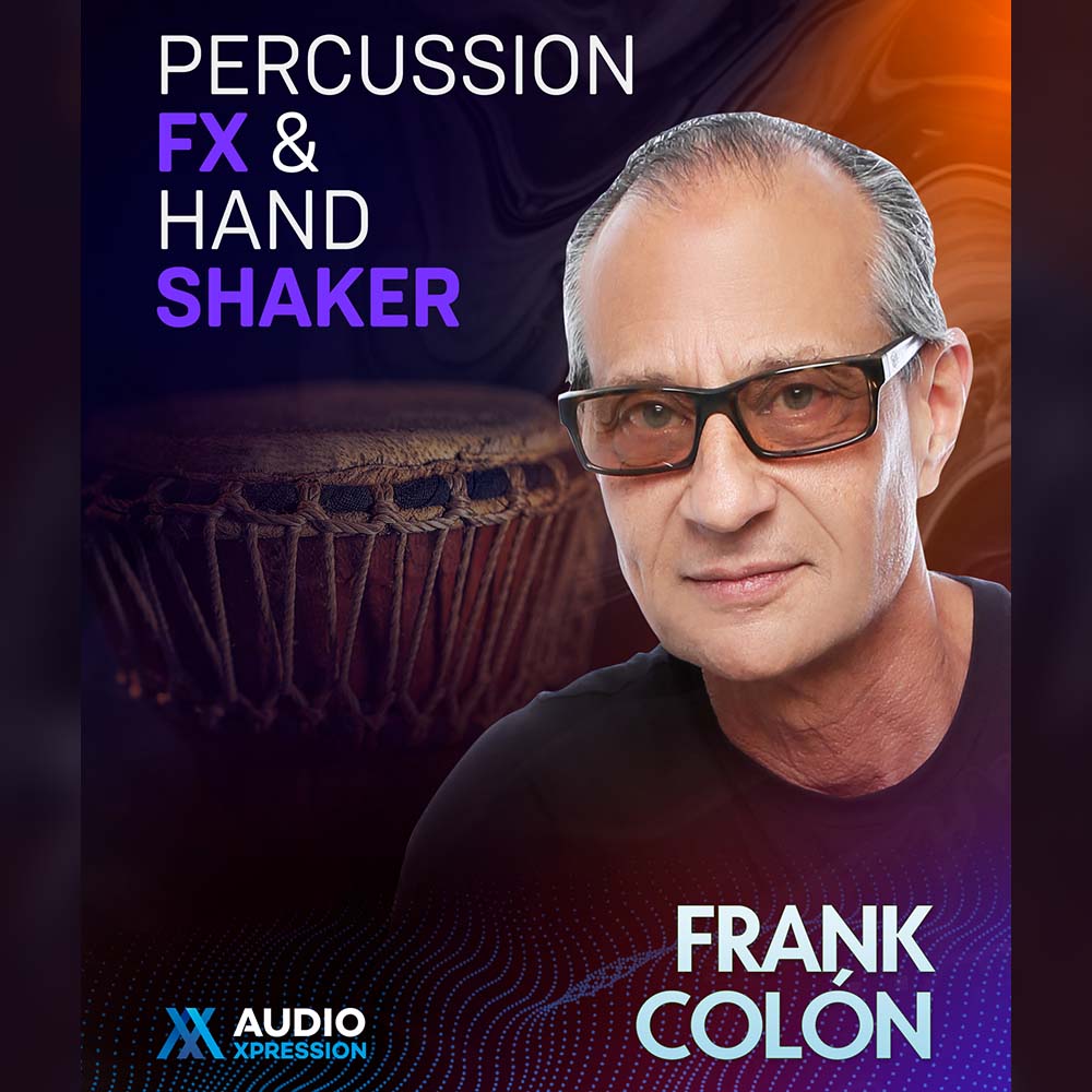 AudioXpression - Percussion FX and Hand Shakers Sample Packs Software GUI Artwork